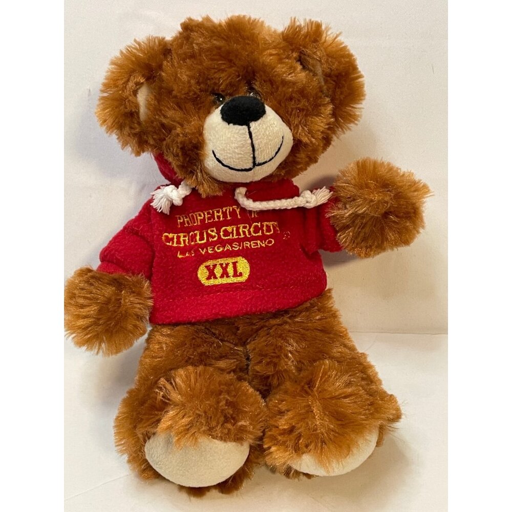 Property Of Circus Circus Las Vegas Reno plush 10" bear stuffed animal 2016